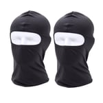 Balaklava / skidmask / MC-huva Svart 2-pack M