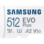 Carte Mémoire Micro SDXC SAMSUNG EVO PLUS 2021 version 512 Go U3 A2 V30 130Mb/s - CM03