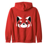 Red Panda Cute Face for Animal Lovers and Wildlife Fans Zip Hoodie