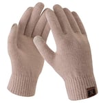 Bequemer Laden Femmes Hiver Chaud Gants Tactiles Thermique Tricot Gants de Travail Cadeau Femme pour Temps Froid avec Doublure Polaire