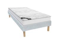 Ensemble 90 x 190 cm sommier + matelas ressorts ensachés ép.20cm - SONGE de YSMÉE