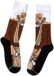 OBI-WAN KENOBI | Mens Star Wars Jedi Brown Socks | One Size UK 6-11 EU 40-46