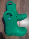 Crocs Handle It kid's grass green rain wellington boot Green UK 13