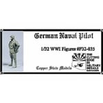 Copper State Models - German Naval Pilotmaquette Figurine German Naval Pilot Copper State Models F32-035 1/32ème Maquette Char Promo Figurine Miniature