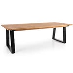 Brafab Laurion utebord teak/svart 230x100 cm