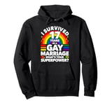 17th Wedding Anniversary 17 Years Gay Marriage Husband Pullover Hoodie