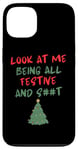 iPhone 13 Funny Christmas Mistletoe Below The Belt Sexy Adult Humor Case