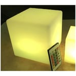 CCYKXA 25cm Veilleuse LED Cube Lumineux avec Télécommande, Couleur Changeante Lampe d'ambiance, 16 RGB Couleurs,4 Dimmable Éclairage