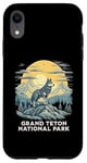 Coque pour iPhone XR Grand Teton National Park Grey Wolf Wildlife Wyoming