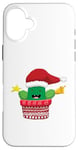 iPhone 16 Plus FUNNY CHRISTMAS TSHIRT. CHRISTMAS CACTUS. BELL STAR AND HAT Case