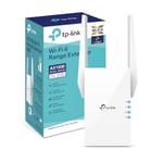 TP-Link Mesh WiFi 6 Booster, WiFi Repeater, Ultraxtend WiFi Range Extender with 1 Gigabit Port, 1500Mbps Internet Repeater, 5GHz, App Control Easy Setup, UK Plug (RE505X)