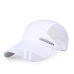 8 färger Herr Dam Justerbar Sport Löp Keps Utomhus Peaked Cap Sommar Solhatt light grey