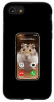 Coque pour iPhone SE (2020) / 7 / 8 Meme Hamster regardant la caméra frontale Hamster appelle