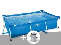 Kit piscine tubulaire rectangulaire Intex 2,60 x 1,60 x 0,65 m + Epurateur 1,25 m³/h