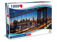 Teorema Giocattoli- Puzzle de New York, Pont de Brooklyn, USA, 1000 pièces, 70 x 50 cm, 67029