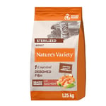 Nature's Variety Original - Croquettes pour Chats Adultes Stérilisés au Saumon sans arêtes - 1,25kg