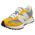 New Balance 327 Womens Yellow Blue Fashion Trainers - 4.5 UK