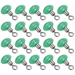 0.7"x0.5" Cross-Line Fishing Swivels & Bead 20Pcs Glow in the Dark T Green