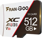 Carte mémoire Micro SD 512 Go - Carte SD - Caméra 4K Pro - Vidéo UHD pour GoPro, Smartphone, caméra d'action, Carte mémoire microSDXC UHS-I U3 A1 V30