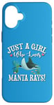 Coque pour iPhone 16 Plus Funny Kids Girl Who Loves Manta Rays Lover