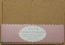 Trimcraft Colombe Craft Mini Cartes avec enveloppes 2.9 inch x 4.1 cm Kraft Acrylique Multicolore 3 pièces