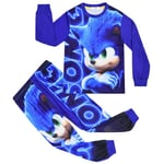 Sonic The Hedgehog Boys Pyjamas 2 delar Pjs Set Barn Nattlinne - Perfet 110cm