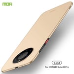 Kulta Yhteensopiva Huawei Mate 40 Pro Mofi Frosted Pc Ultra-Thin Hard Case -Kotelon Kanssa