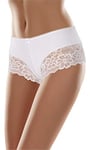 Merry Style Boxer Culotte Slip Short Shorty sous-vêtement Femme MSGAB107 (Blanc, 38 (Taille du producteur: S))