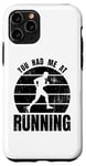 Coque pour iPhone 11 Pro Passionné de course à pied Triathlète Marathon