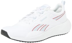 Reebok Women's LITE Plus 4 Sneaker, FTWWHT/PALBLU/VECRED, 8 UK