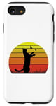 Coque pour iPhone SE (2020) / 7 / 8 T-shirt rétro chat et papillons