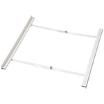 Xavax Assembly Frame, Connector for Washing Machines and Tumble Dryers with Open Front, Universal Fit for All Brands such as Aeg BEKO, Siemens, Bauknecht, Bosch, Miele, 55 x 68 cm with Lashing Strap - White
