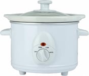 STATUS Austin Round Slow Cooker | 1.5L Small | 1.5 Litres, White