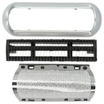 2x Cutter Block Shaving Foil + Frame Set for Braun MobileShave M-60g (type 5607)