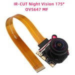 Raspberry Pi 5 Caméra 5MP 1080P Vision Nocturne En Option Grand Angle IR-CUT FF Taches Caméras pour RPI 5 Pi5 ontari - Type IR-CUT 175