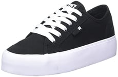 DC Shoes Femme Manual Basket, Black/White, 42.5 EU