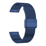 MUENShop 20mm Watch Strap Quick Release Stainless Steel Mesh Loop Compatible for Samsung Galaxy Watch 3 41mm/Galaxy watch active 2 40mm/44mm Huawei Watch GT 3 42mm Garmin Vivoactive 3 Watch Straps