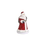 Villeroy & Boch Nostalgic Melody Père Noël, Figurine décorative de Père Noël en Porcelaine Dure, tournante, métal, Plastique, Multicolore