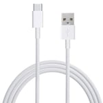 Charging Cable USB Type C for Samsung Galaxy A20/A20E (2 Metres, White)