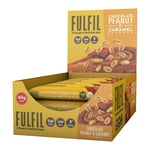 Fulfil Vitamin and Protein Bar (15 x 40 g Bars) — Chocolate Peanut and Caramel Flavour — 15 g High Protein, 9 Vitamins, Low Sugar