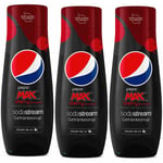 SodaStream Pepsi Max Cherry Sparkling Drink Mix 440ml - Pack of 3