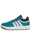 adidas Hoops 3.0 Shoes Kids Low, Arctic Fusion/Crystal White/Core Black, 30.5 EU