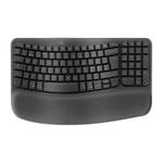 Logitech Wave Keys Ergo trådlöst tangentbord, svart