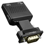 Adaptateur VGA Mâle vers HDMI Femelle avec Câble Audio Video Full HD GF2435