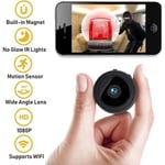 RY23710-Mini Spy Camera Recorder, WiFi 1080p Magnetic Cam Wireless Hidden Nanny och Night Vision, Indoor - Outdoor Mi