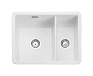 Leisure Sinks Loxley Clox3216WH Évier encastrable en céramique Blanc 1,5 B