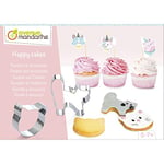 Avenue Mandarine - Ref KC106C - Happy Cakes with Cat Designs - Includes 20-Page Recipe Book for Baking, 2 Metal Cookie Cutters, Baking Roll, 10 Paper Cases & Stickers, Suitable for Ages 5-7+