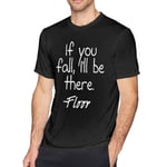 CHENYINJJ Men If You Fall,I'Ll Be There Floor T-Shirt - Diy Comfortable Short Sleeve Printed Tees for Men T-Shirts Tops