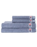 Basket Structure Casual Towel 70X130 - Steel Blue