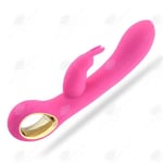 HTBE® Rabbit Vibrator Kvinna Onani Device Thrusting Mjuk Söt Vibrator AV Stick Sexleksaker för vuxna